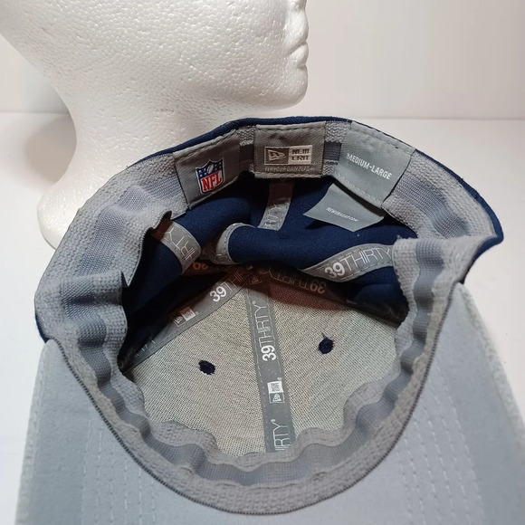 Dallas Cowboys Hat Cap New Era Size M/L Flex Stretch Fitted 39Thirty Star Logo s - Picture 6 of 6